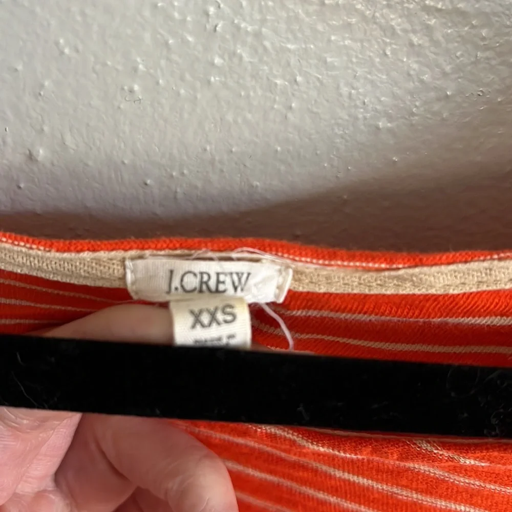 J. Crew 3/4 sleeve striped tee